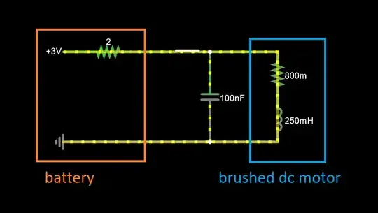 3V battery + motor circuit