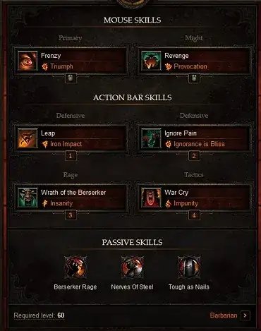 Barbarian Spec for Inferno