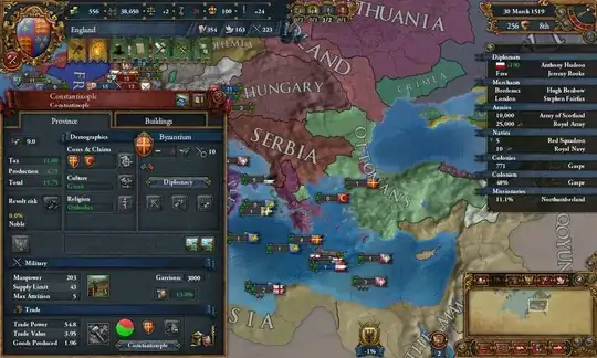 Screenshot of Europa Universalis