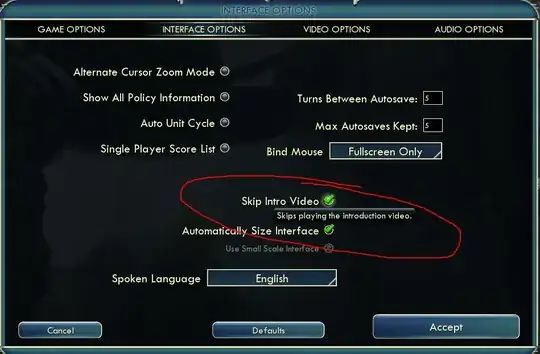 Picture of Skip Intro Video checkbox in Interface Options