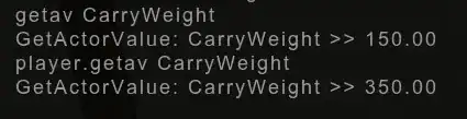 Cait's vs My carry weight
