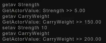 Cait's Strength modified to be 10