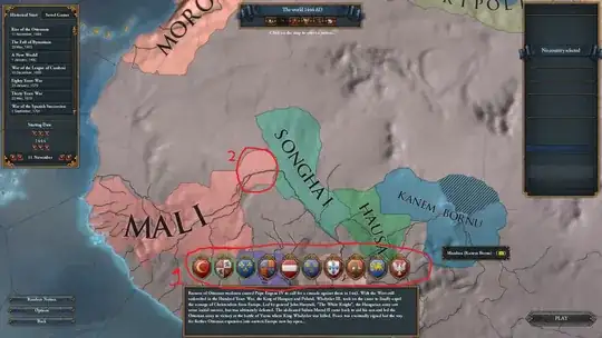 Map of West Africa: MALI, SONGHAI