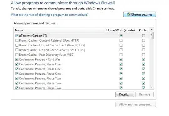 Allow Programs section