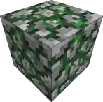 Image of a mossy cobblestone block