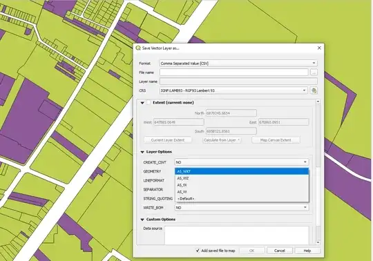 Save as CSV Layer and choose as WKT for geometry