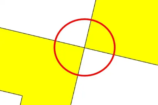 Most of errors I have are like this one. Several polygons that intersects themselves only in a node.