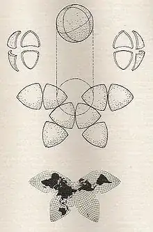 Cahill's 1909 butterfly map