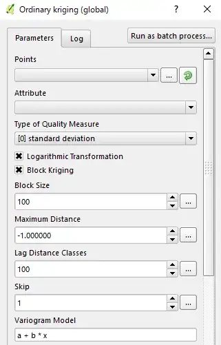 QGIS Processing SAGA Ordinary Kriging