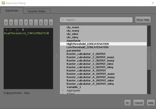 Inside the Expression window