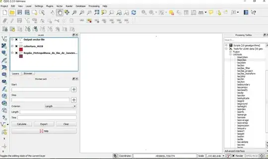 when looking at the map extent the polygons are really far from each other even if they should overlapp