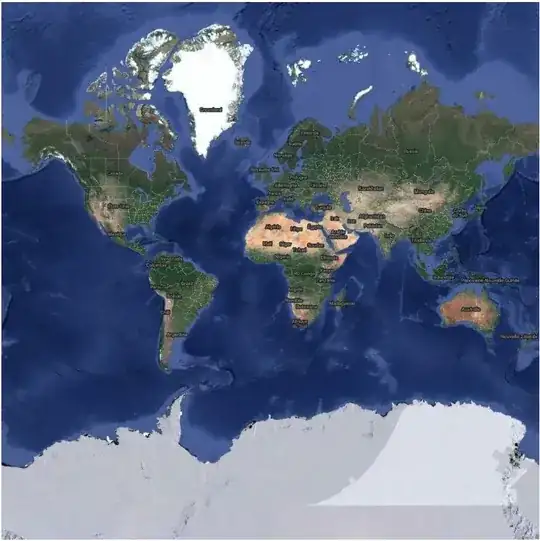Web mercator projection