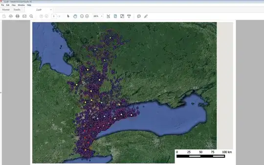 Screenshot of PDF export