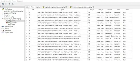 Source layer with text geometry