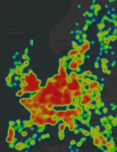 heat map with opencarto java library
