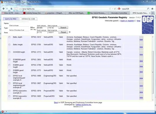 EPSG Registry Search