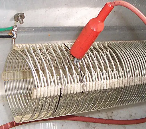 Air Dux coil with alligator clip to select taps