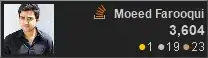 profile for Moeed Farooqui at Stack Overflow, Q&A for professional and enthusiast programmers