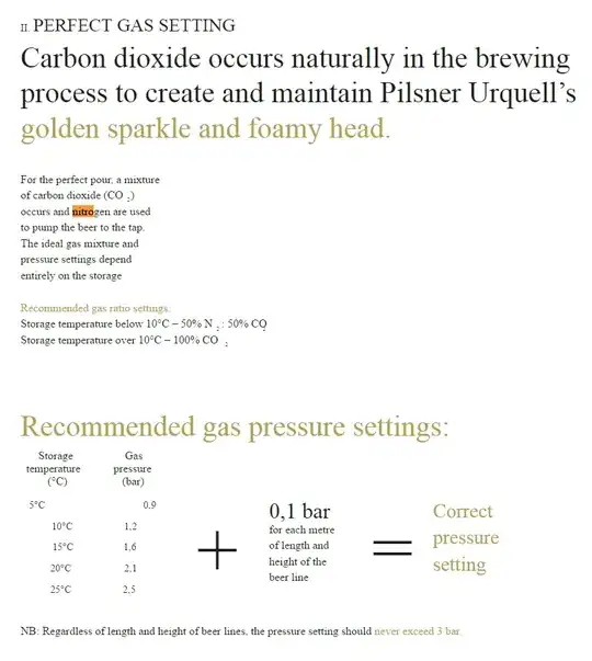 Text from Pilsner Urquell manuals