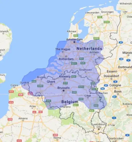 Wireless Things coverage map in Belgium & The Netherlands