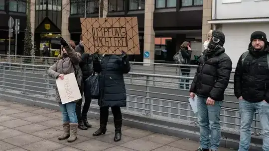 Anti vaccination protest