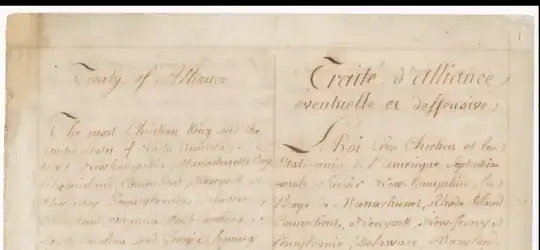 Treaty of Alliance between France and the United States, 1778