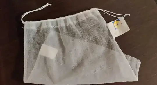 Reusable bag with a tag