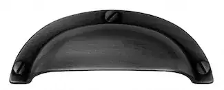 cup-shaped drawer pull