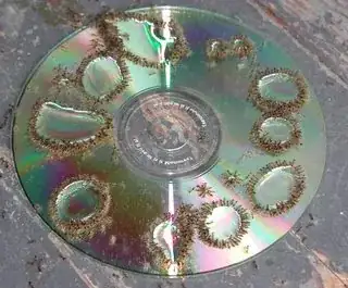 ants on CD eating Terroid