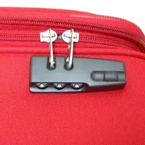 Suitcase with padlock