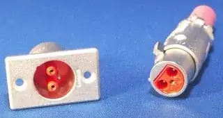 Click photo for full size 2-pin latching plug & socket