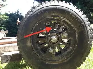 Wheel with obstructed valve