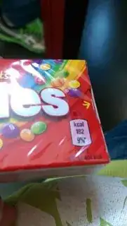 skittles plastic film package