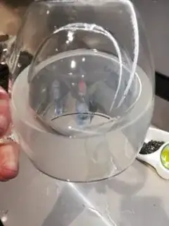 water inside glass
