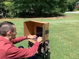 Laptop sun-shade box