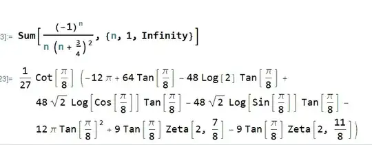 mathematica output