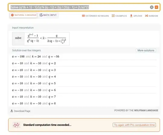Screenshot from WolframAlpha