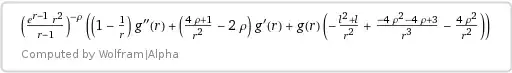 Obtained equation