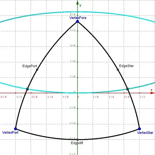 Animated GIF of arc construction.