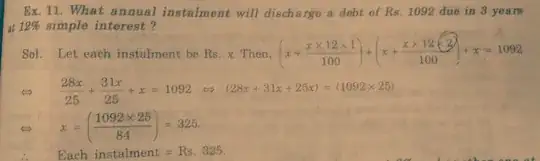 Solution given in the book is