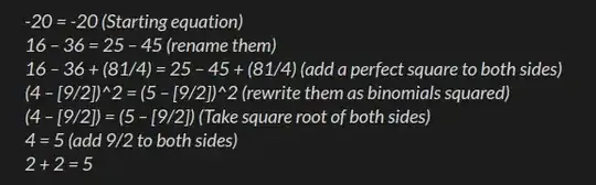 calculation proving 2+2=5