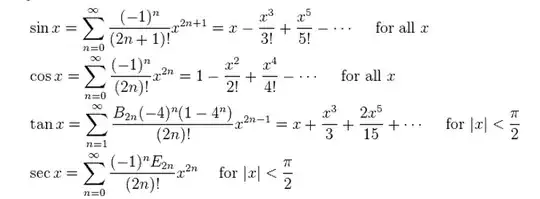 Here's what i want to know,how does sinx and cosx equals such taylor series?