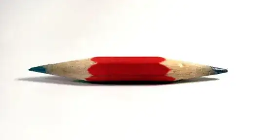 pencil sharpened on both sides