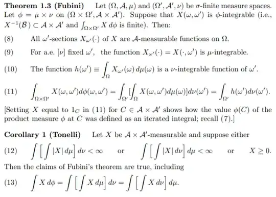 Fubini-Tonelli Theorems