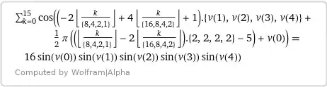 Result, n=5