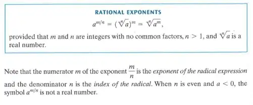 Ratti's definition of rational exponents