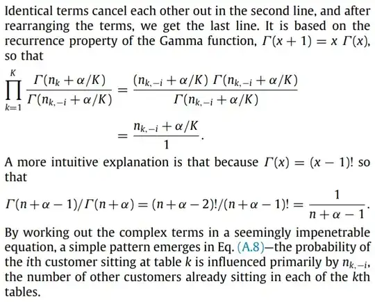 Second part of derivation from Appendix A.4