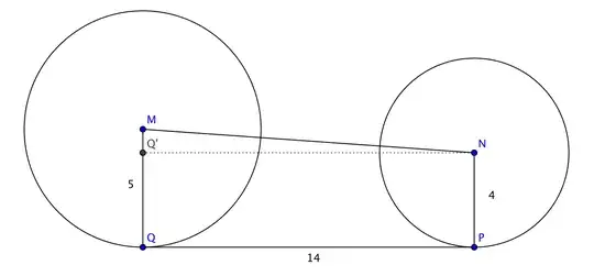 Gears: Direct common tangent