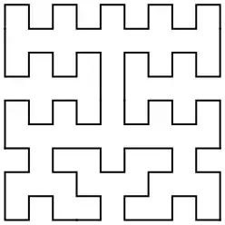 Hamiltonian cycle on a 10×10 lattice graph