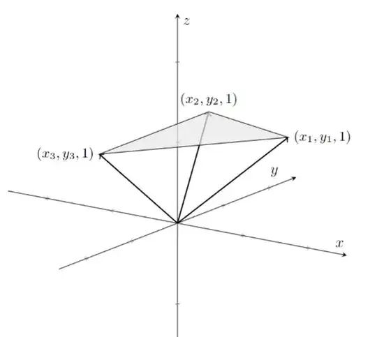Triangle in 3D-space
